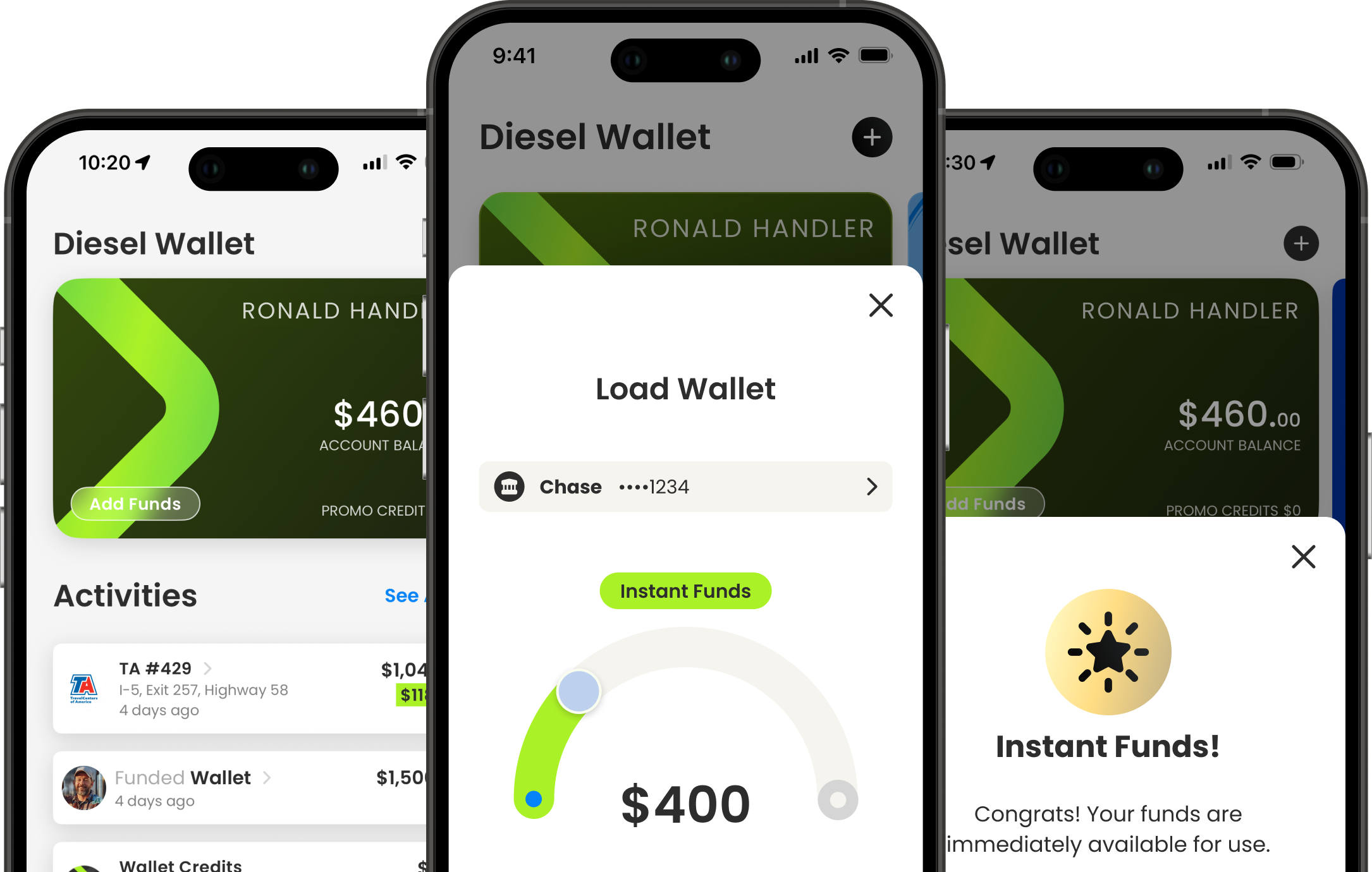 Updated Load Wallet Screen